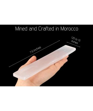 Large Selenite Charging Plate - 7.5" Crystal Plate for Cleansing & Recharging Crystals - Ideal for Reiki Meditation Spiritual Gifts & Home Decor - Buy Online on GoSupps.com