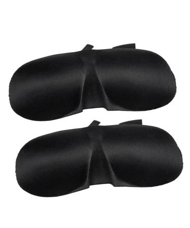 Gatuida 2 pi ces Masque de Sommeil Noir Lot de Cache Oeil Occultant Confortable pour Dormir Design Ergonomique Sans Pression Yeux Unique Adapt e Favorise un Sommeil R parateur et