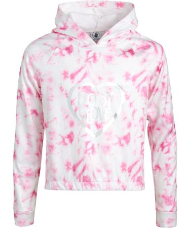 Body Glove Girls' Cozy Pink Tie Dye Fleece Jog Set - 2 Piece Hoodie and Jogger Sweatpants (Size 7-12) - Buy Online on GoSupps.com