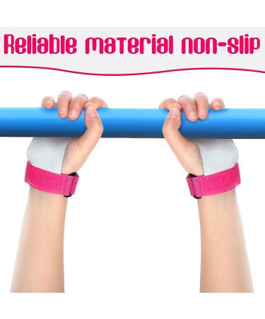 Civaner Pink Gymnastics Grips - 4 Piece Set for Kids | Athletic Hand Grips & Sweat Bands for Basketball, Tennis, Football, Baseball | Medium Size - Buy Online on GoSupps.com