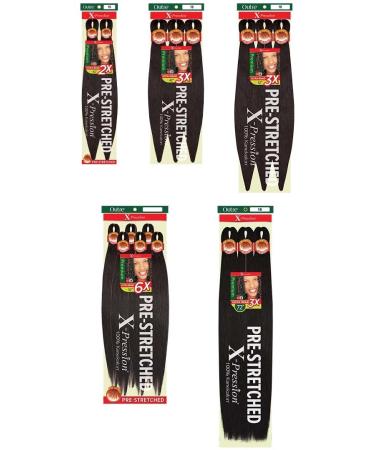 Outre X-Pression Pre-Stretched 6X Ultra Braid 52 - 1 Jet Black | 52 Inch Synthetic Hair - Buy Online on GoSupps.com