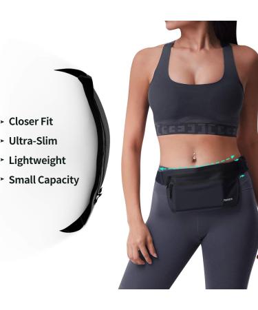 PaceArm Running Fanny Pack - Bounce Free, Water Resistant Waist Pack for Phones - Black - Buy Online on GoSupps.com