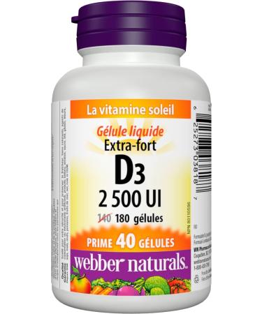 Webber Naturals Turmeric Curcumin 3 050 mg of Raw Herb 120 Capsules Antioxidant Support & Vitamin D3 2500 IU Extra Strength 180 Softgels For Healthy Bones Teeth - Buy Online on GoSupps.com