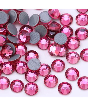 Jollin Hot Fix Crystals SS30 - 288PC Flat Back Road Stones for Nail Art - Sparkling Rose Glass Gems - Buy Online on GoSupps.com