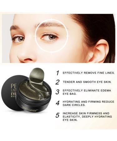 Collagen Eye Masks (30 Pairs) - Anti-Aging Pads for Wrinkles Dark Circles & Puffiness - Black Pearl Eye Pads - Buy Online on GoSupps.com