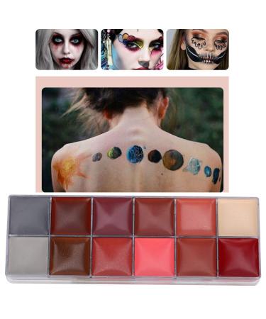 12 Colors Waterproof Body Paint - Sweatproof Makeup for Halloween & Birthday Parties - DIY Face Graffiti Color - Buy Online on GoSupps.com