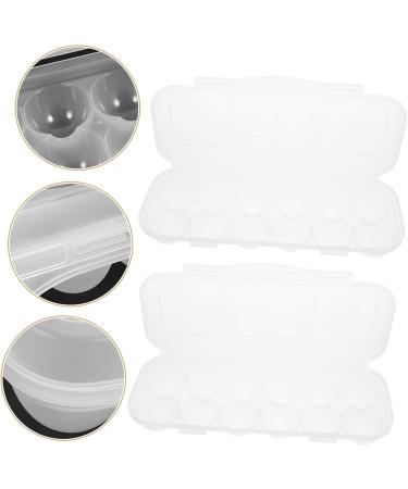 NAMOARLY 2pcs Egg Preservation Box Plastic Egg Container with Lid for Refrigerator Egg Container for Refrigerator 12 Count Egg Cartons Reusable Egg Crates Trash Can Storage Pp re-usable - Buy Online on GoSupps.com
