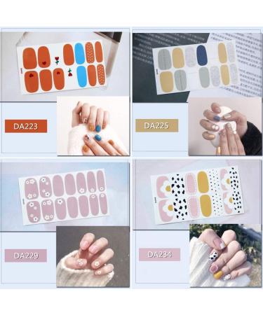 Glitter Purple Silver Floral Nail Stickers - 16 Sheets, Self-Adhesive Wraps for Women and Girls - Buy Online on GoSupps.com