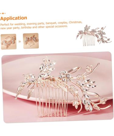 DOITOOL Bridal Comb Rhinestone Hair Comb Wedding Decorations for Ceremony Classical Pearl Trim Wedding Hair Accessories Hairpin Light Luxury Bridesmaid The Photo Zinc Alloy - Buy Online on GoSupps.com