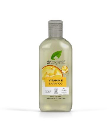 Dr Organic Vitamin E Shampoo Natural Vegan Cruelty Free Paraben & SLS Free Hydrating 265ml Vitamin E 265.00 ml (Pack of 1)