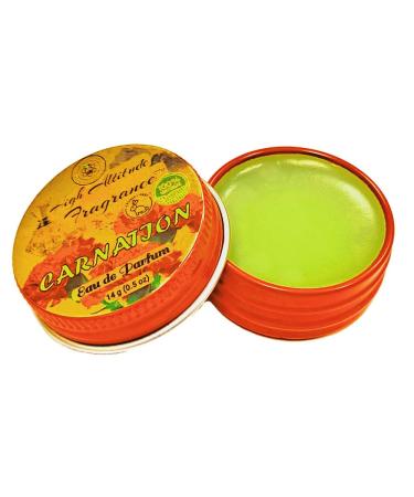 CARNATION Perfume - Eau de Parfum - Solid Balm - Natural Essential Oils Aromatherapy Fragrance (Dianthus Caryophyllus Lily Fresh Green Floral Spicy Clove) Travel Size Party Guest Favors Gifts -0.5oz - Buy Online on GoSupps.com