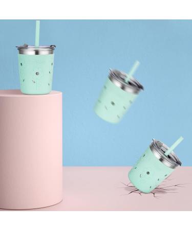 Tiblue Kids Stainless Steel Cups - 8oz 4 Pack with Leak Proof Lids & Silicone Straws - BPA Free Toddler Tumblers for Boys & Girls - Buy Online on GoSupps.com