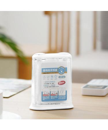 Automatic Dental Dispenser - Refillable & Portable Organizer for Dental Sticks - Transparent Floss for Adults - Ideal Travel Oral Care Bag - Buy Online on GoSupps.com