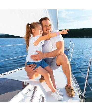 ACWOO Motion Sickness Wristbands - 2 Pairs Anti-Nausea Bands for Kids & Adults | Car & Sea Sickness Relief | Pink & White - Buy Online on GoSupps.com