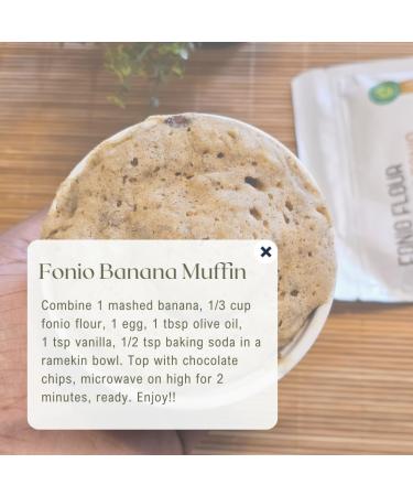 Aga's Wholesome Fonio Gluten free Flour 400g Made from Ancient African Grain Fonio Vegan Protein High Fiber Superfood Non GMO Keto Paleo Gluten Free Alternative to Wheat & Oat Flour - Buy Online on GoSupps.com