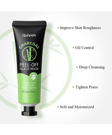 Charcoal Peel Off Face Masks Blackhead Remover Mask Charcoal Face Masks Skincare Peel Off Deep Cleansing Face Mask for Dirt Acne Pores Shrinking Purify Skin Care Oil Control - Buy Online on GoSupps.com