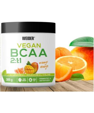 Weider Vegan Bcaa 2:1:1 Branched Amino Acids 100% Vegan Mango-Orange 300g - Buy Online on GoSupps.com