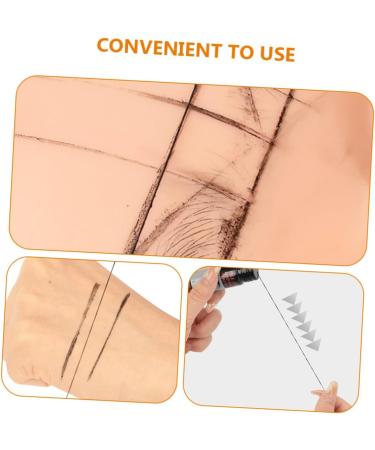 Hemoton Eyebrow Ink Black Line Eyebrow Microblading Ruler Positioning Eyebrow Ruler Eyebrow Trimming - Buy Online on GoSupps.com