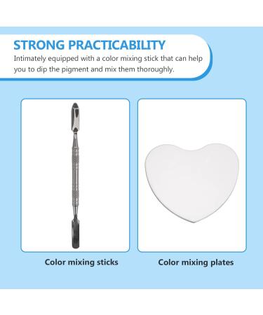 Magiclulu Heart Shape Nail Art Palette - 2 Sets Color Mixing Tool for Manicure & Painting - Buy Online on GoSupps.com