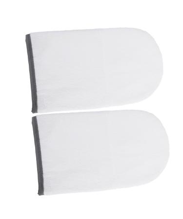 WOONEKY Moufles de Bain Cir s en Tissu ponge Taille Unique Isolants pour Soin des Mains Spa Manucure P dicure Couleur Al atoire 27.5X16.5cm