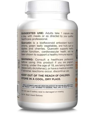 Querc tine v g talienne 500 mg par portion 200 g lules - Buy Online on GoSupps.com