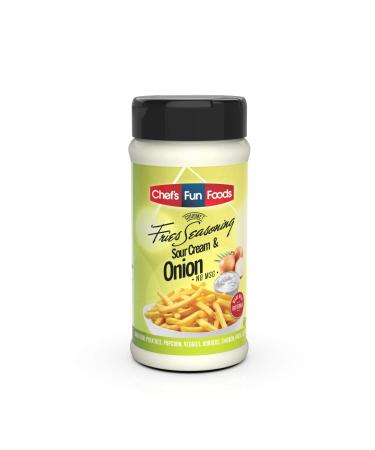Gourmet Fries Seasonings Bottle Sour Cream & Onion, 9 Ounce 9 Ounce (Pack of 1) Sour Cream & Onion