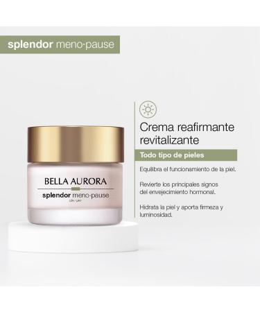  BELLA AURORA Bella Aurora Splendor Menopause Day | Firming and revitalizing cream for skin with signs of menopause | With ceramides evening primrose red clover and thyme | 50 ml - Buy Online on GoSupps.com