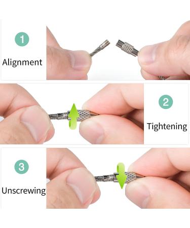 Pawfly 6 Inch Wire Keychain Cable - Heavy Duty Stainless Steel Key Ring Loop Holder - 10 Pack - Buy Online on GoSupps.com