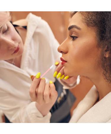 100 Pcs Pink Lipstick Applicator Brushes - Lip Gloss & Concealer Makeup Wands - Buy Online on GoSupps.com