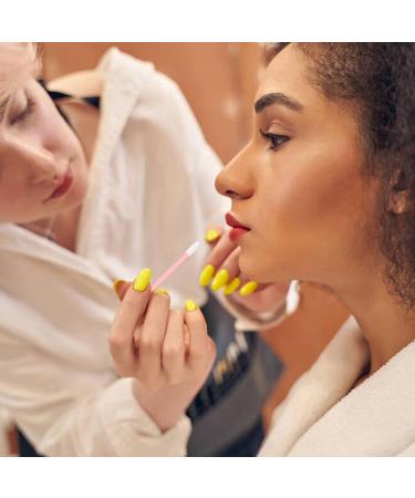 300 Pieces Pink Lip Makeup Brush Set - Lipstick Applicator & Gloss Brush for Flawless Lips | International Shipping - Buy Online on GoSupps.com