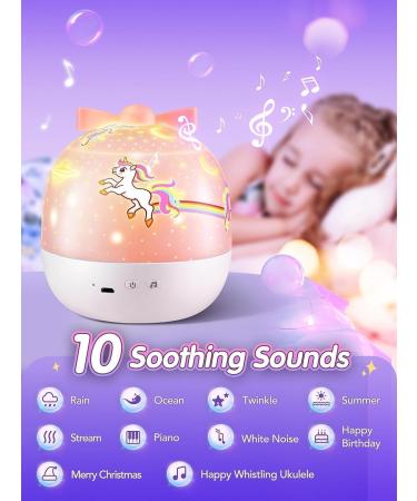Fire Unicorn Baby Girl Gift: 15 Films, 10 Soothing Sounds, 105 Lighting Modes - Rechargeable Kawaii Room Decor for Girls - Buy Online on GoSupps.com