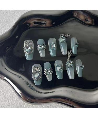 Temperament-enhancing manicure pure hand-wearing Princess fake nails patch manicure butterfly pure wearing a removable nail.(XS) - Buy Online on GoSupps.com