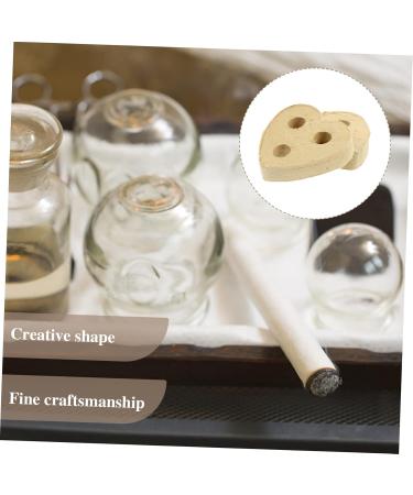 Cake Moxa Rolls Moxa Holder Moxa Sticks Chinese Moxibustion Pads Love Shaped Moxa Cakes Chinese Cake Khaki Love Moxibustion Mat Chinese Mugwort Stickers 10pcs - Buy Online on GoSupps.com