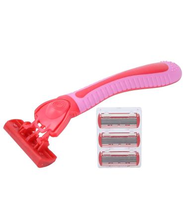 Buy Women's Skin Shaver with Elastic Sensor Blade | Red Reusable Razors for Smooth Legs - International Shipping Available - Buy Online on GoSupps.com