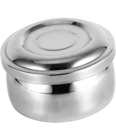 Stainless Steel Shaving Bowl for Men - Wet Shave Soap Cup with Lid | Metal Face Cleaning Tool - Buy Online on GoSupps.com