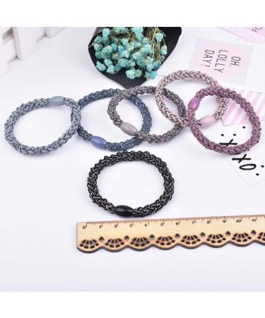 20 Pieces Fashion Braided Hair Ties | Elastic Ponytail Holders | Colorful Hair Accessories for Women & Girls - Buy Online on GoSupps.com