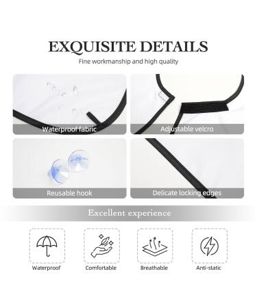 Musical Notes Print Beard Bib Apron | Non-Stick Hair Catcher for Men | Perfect Shaving Gifts | One Size Black - Buy Online on GoSupps.com