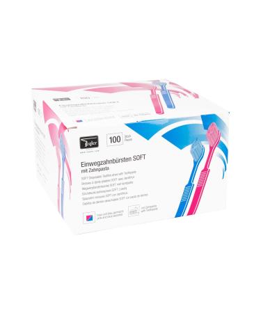Teqler impregnated disposable toothbrush "SOFT"