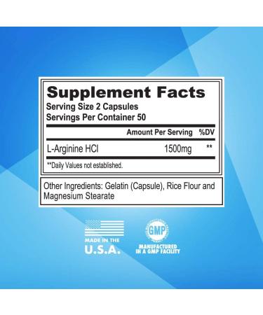 Fitcode Pure L-Arginine HCl 1500mg Nitric Oxide Supplement - Boost Vascularity, Pumps, Endurance & Muscle Growth - 50 Servings - Buy Online on GoSupps.com