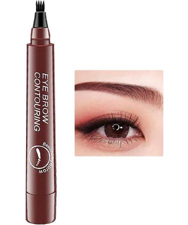 Eye Brow Pencil - Four Forked Eyebrow Pencil Waterproof Eyebrow Makeup for Natural-Looking Brows Parties Daily Use Dating Pochy Red Brown - Buy Online on GoSupps.com