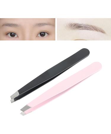 Black and Pink Practical Eyebrow Clips Eyebrow Tweezers for Home Salon - Buy Online on GoSupps.com