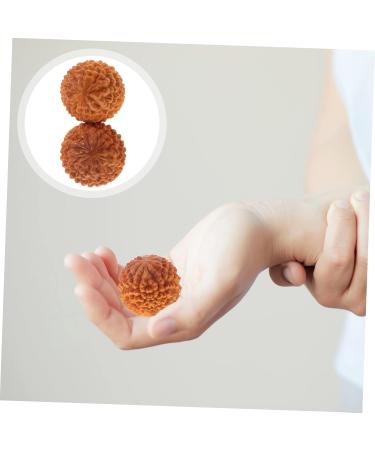 FRCOLOR 10 STK Durian-Shaped Hand Massage Balls | Wooden Acupuncture Massage Device | Yoga Body Fitness Roller - Buy Online on GoSupps.com