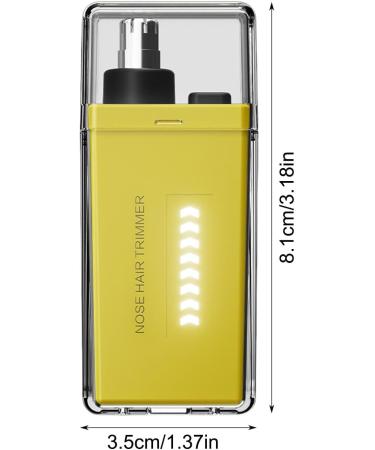 Nose Hair Trimmer Rechargeable Nose Trimmer | Waterproof Ear Trimmer and Body Grooming Portable Nose Clippers for Men Yellow - Buy Online on GoSupps.com