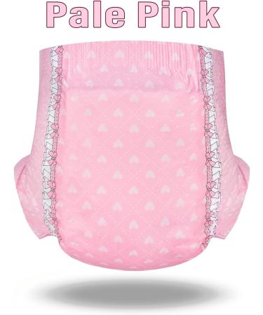 LittleForBig Adult Printed Diaper 10 Pieces - Blushing Baby Pale Pink(Medium 71-96 CM) - Buy Online on GoSupps.com