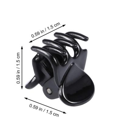 Beaupretty Mini Claw Hair Clips for Women - 12 Black Slip-Resistant Claw Clips Small Hair Accessories - Buy Online on GoSupps.com