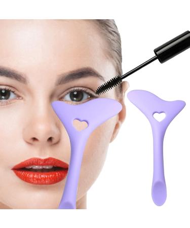 Eyeliner Aid | Silicone Winged Tip Eyeliner Aid | Silicone Eye Liner Aid with Face Cream Scoop for Eyelashes Lipstick Purple - Buy Online on GoSupps.com