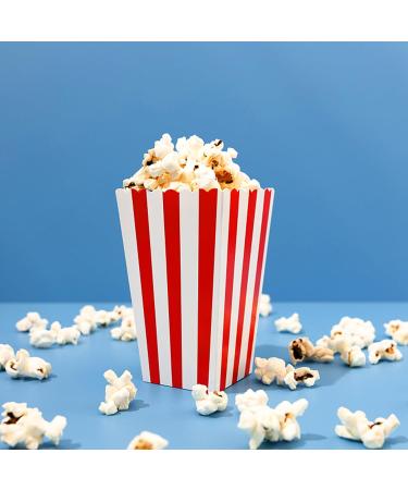 ZOENHOU Pack of 120 Popcorn Bags Red/White Striped Popcorn Bags Small Popcorn Boxes Mini Snack Boxes Cardboard Candy Container Set for Sweets Popcorn Party Cinema Easter Birthday Party - Buy Online on GoSupps.com