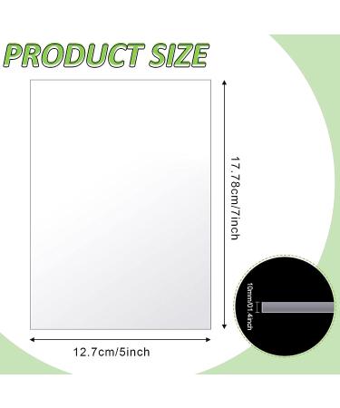 40 Pieces Clear Acrylic Sheets with Protective Paper - 7x5x0.04 Inch PETG Panels for Crafts & Picture Frame Replacement - Buy Online on GoSupps.com