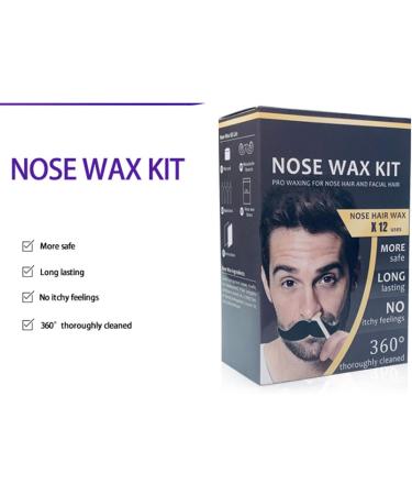 Anself Nose Hair Removal Wax Kit - Effective Nose Wax Set with Application Pens & Moustache Stickers for Smooth Hair Removal - Buy Online on GoSupps.com