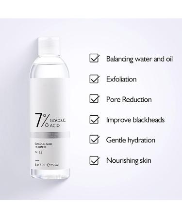 7% Glycolic Acid Toner Refreshing Toner Water Korean Toner to Nourish Sooths Skin - Buy Online on GoSupps.com